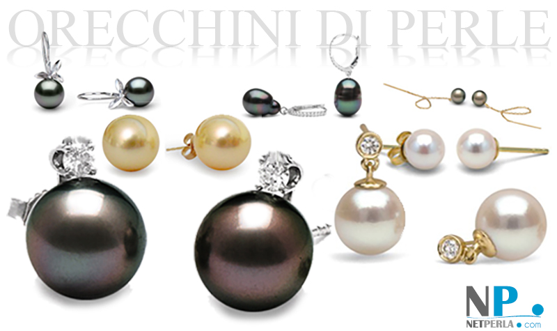 Orecchini di perle - Orecchini - Perle e orecchini - Perle di coltura - Gioielli di perle